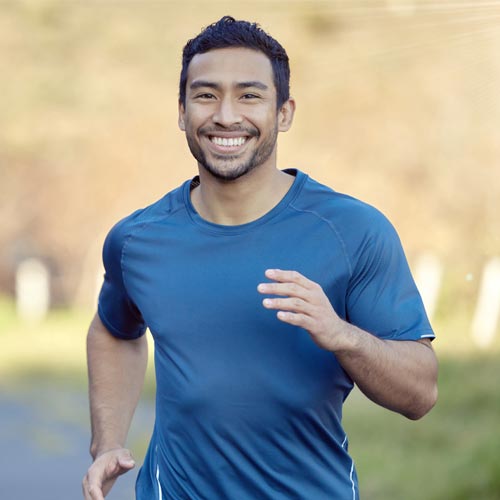 A man running